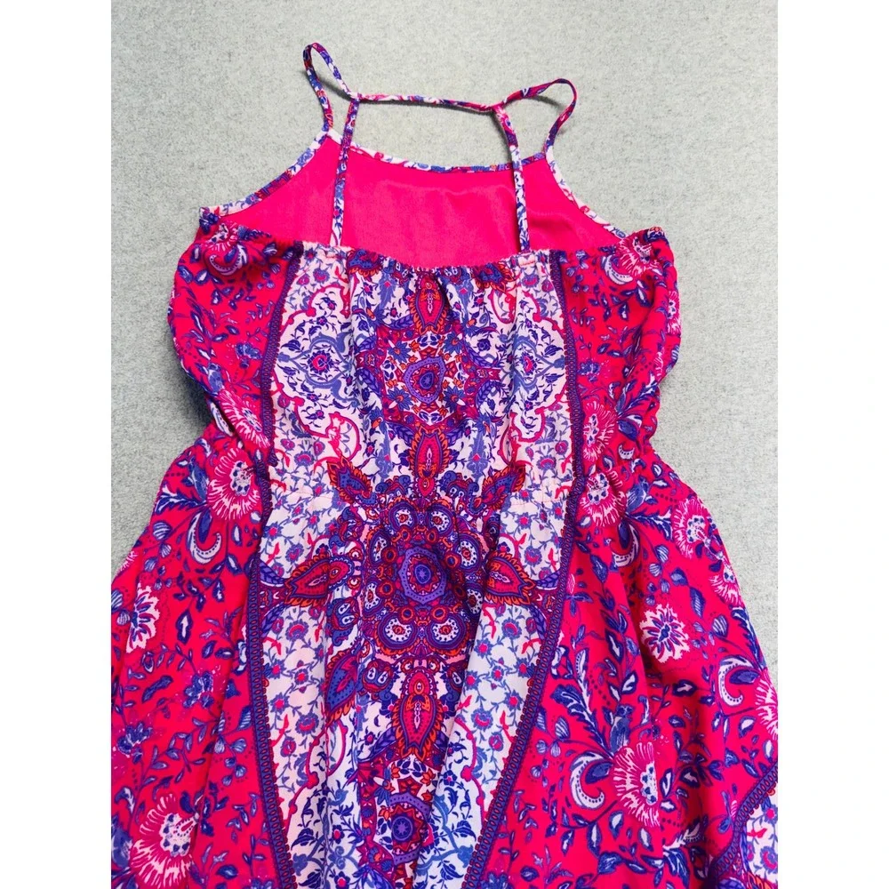 The Children's Place Girls XL 14 Pink Purple Paisley Dress Handkerchief Flowy - Picture 12 of 12